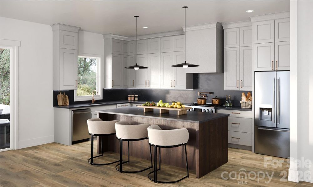 Furnished interior view inside a new home in , Charlotte (Image 6).