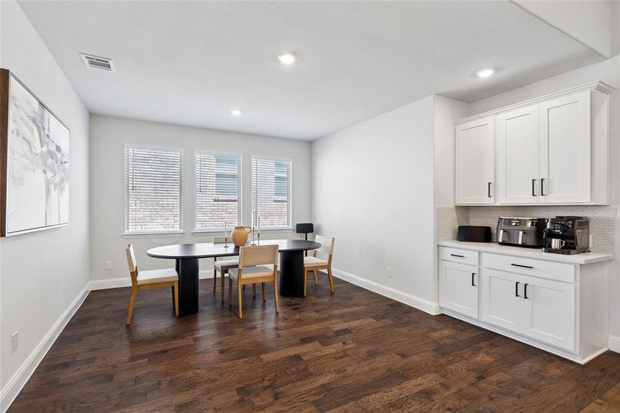 Furnished interior view inside a new home in , Oak Point (Image 4).