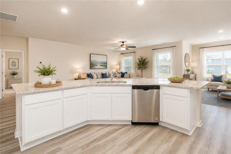 Furnished interior view inside a new home in , Conyers (Image 12).