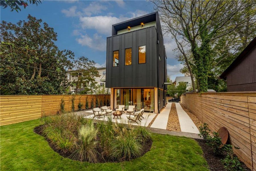 Exterior details and patio area of a home in , Atlanta (Image 3).