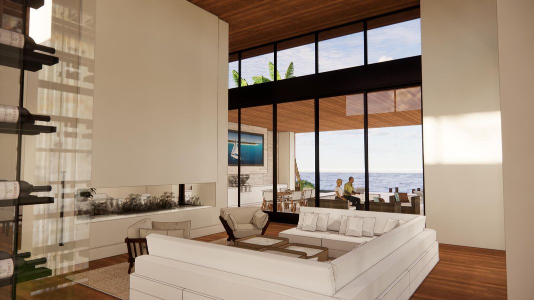 Furnished interior view inside a new home in , Palm Beach Gardens (Image 7).