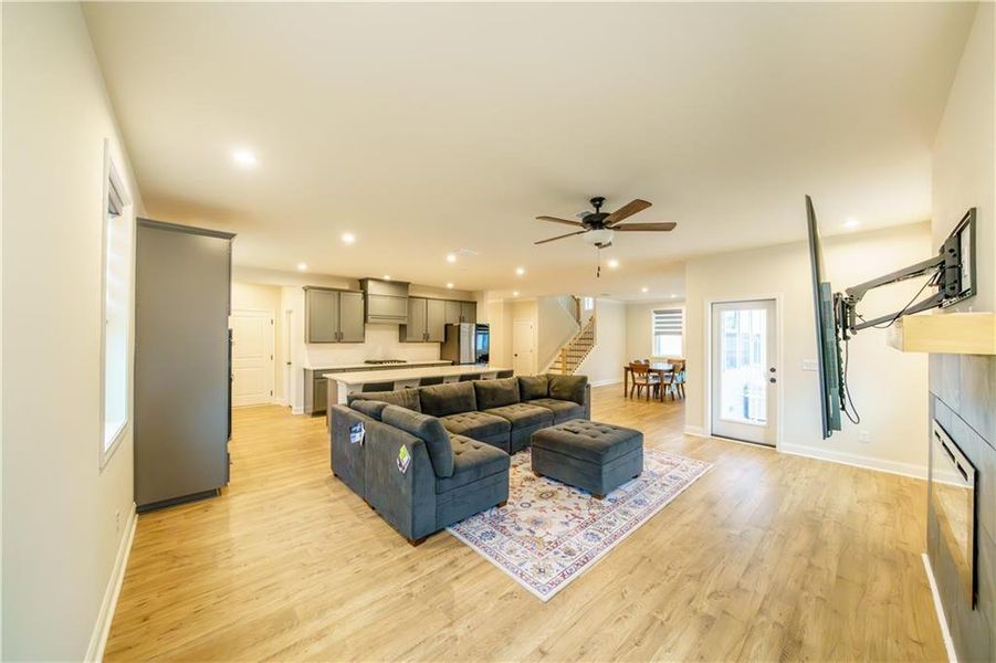 Furnished interior view inside a new home in , Powder Springs (Image 10). Furnished interior view inside a new home in , Powder Springs (Image 10).
