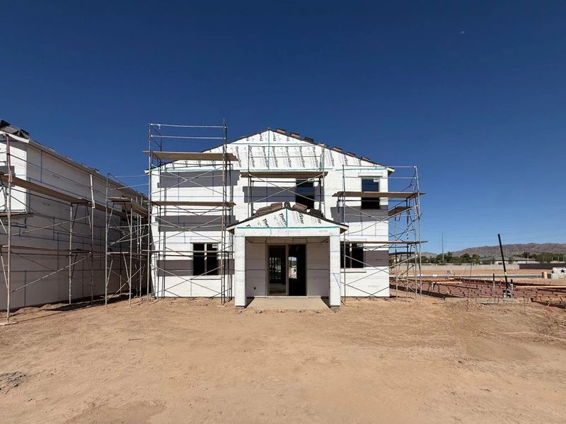 Back exterior elevation