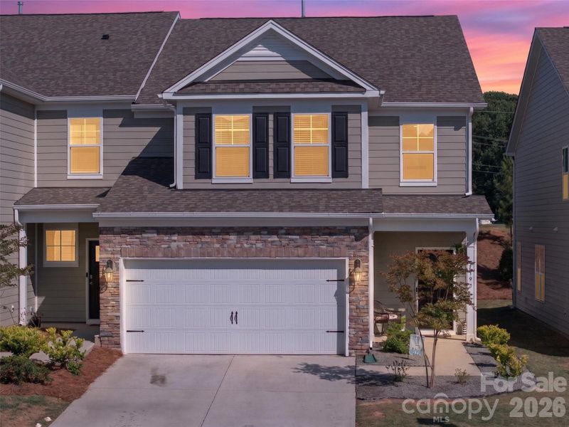 Upscale setting in new development.