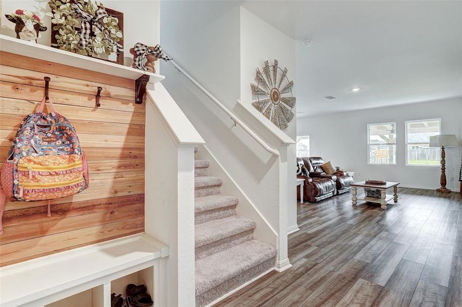 View into the home from the front door.