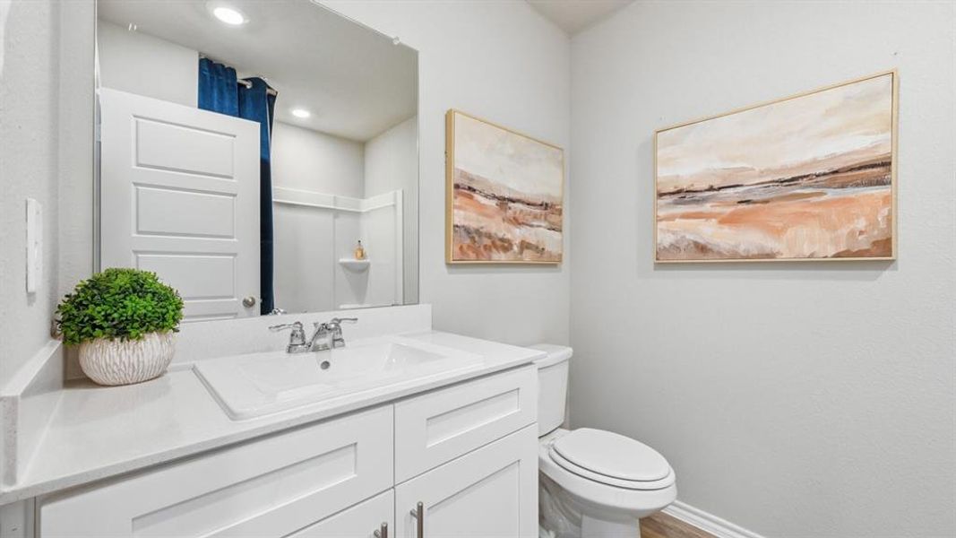 Furnished interior view inside a new home in Lonestar at Liberty Trails, Fort Worth (Image 8).