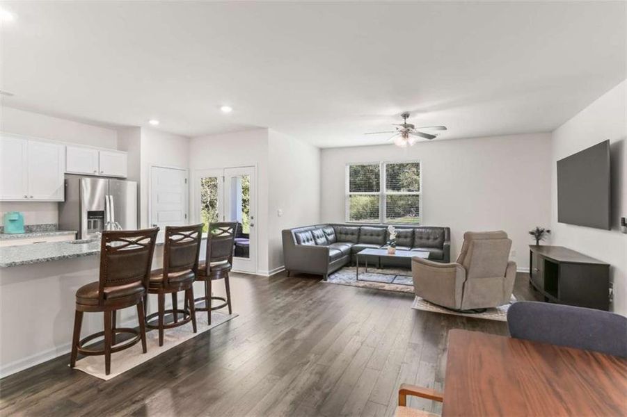 Furnished interior view inside a new home in The Villages at Oakshire, Atlanta (Image 9).