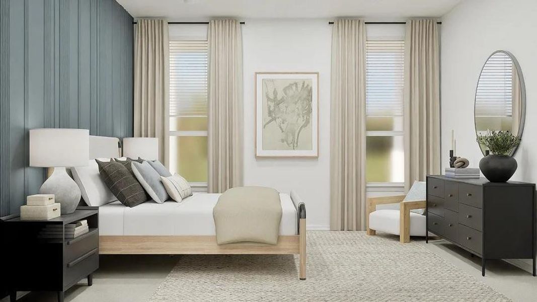 Furnished interior view inside a new home in Cotton Brook, Hutto (Image 24). Furnished interior view inside a new home in Cotton Brook, Hutto (Image 24).