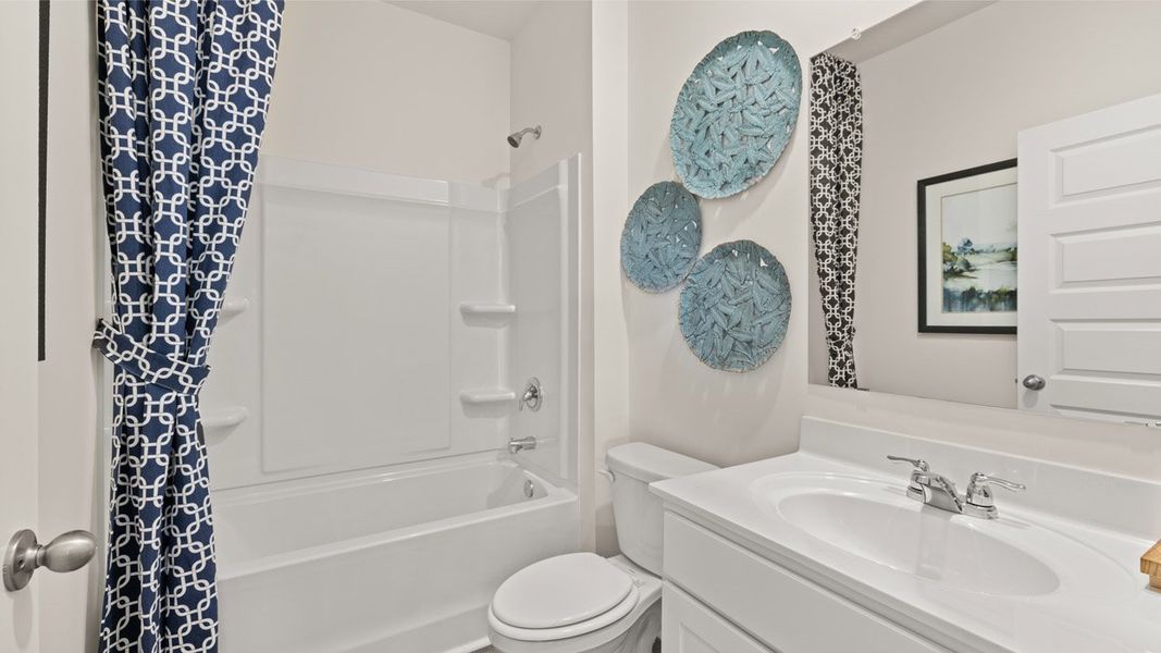 Representative furnished interior of a home built from the HAYDEN Express by D.R. Horton in WillowBrook, Winder (Image 37).