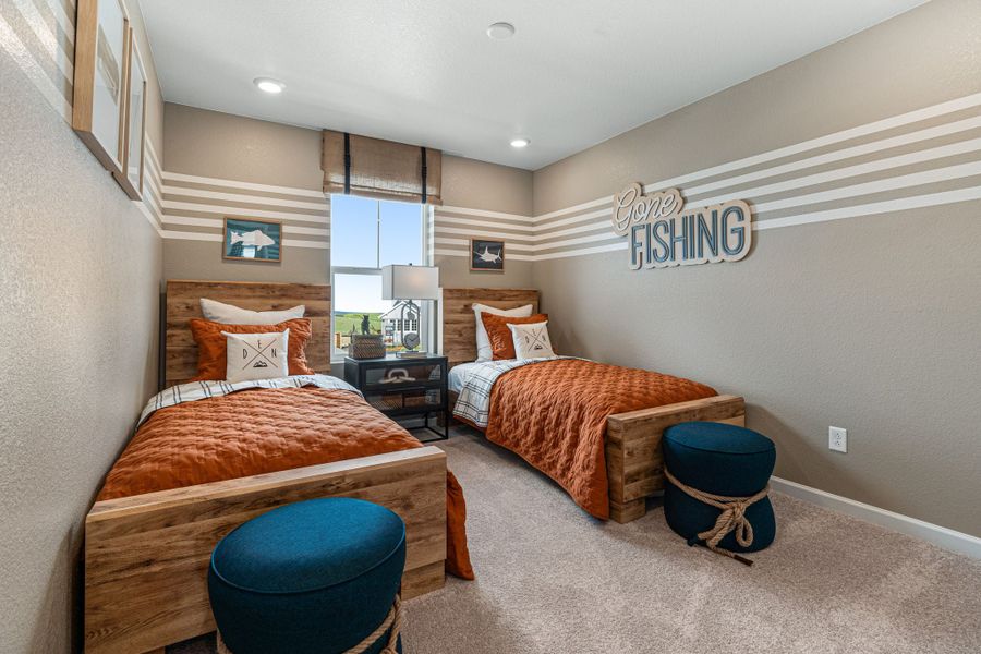 Furnished interior view inside a new home in Trailstone, Arvada (Image 23).