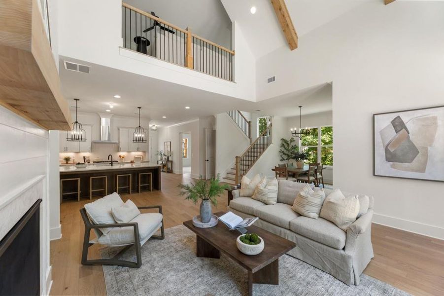 Furnished interior view inside a new home in Arden on Lanier, Cumming (Image 6).