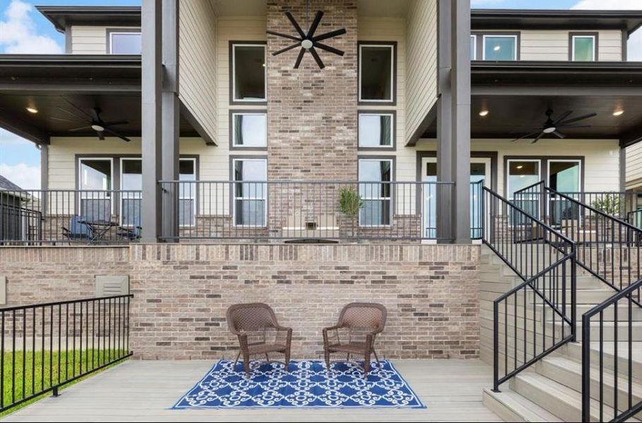 Exterior details and patio area of a home in Lake Breeze, Willis (Image 22). Exterior details and patio area of a home in Lake Breeze, Willis (Image 22).