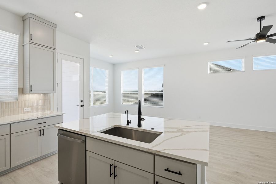 Furnished interior view inside a new home in Prominence, San Antonio (Image 18).