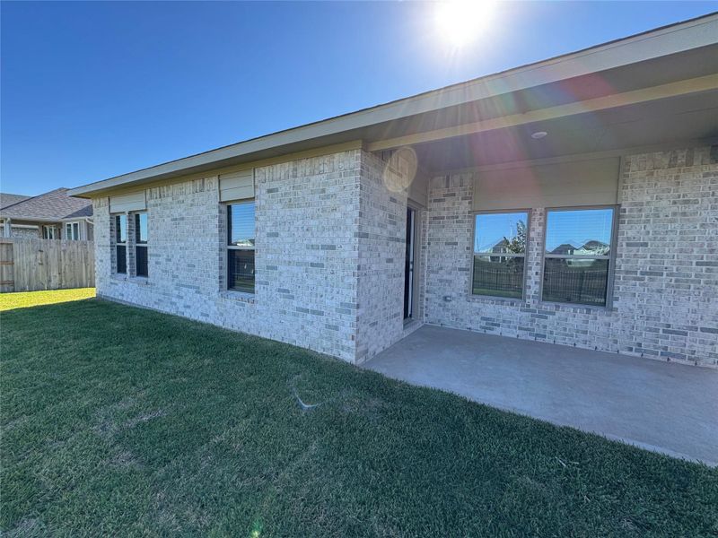 Exterior details and patio area of a home in Arabella on the Prairie, Richmond (Image 3).
