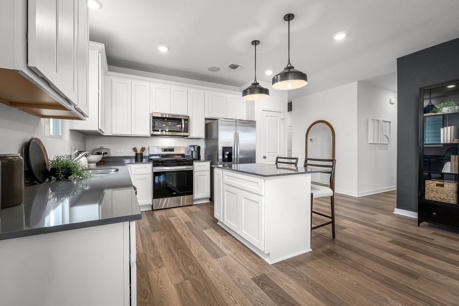 Representative furnished interior of a home built from the Eastgate by Centex in Alto, San Marcos (Image 17).