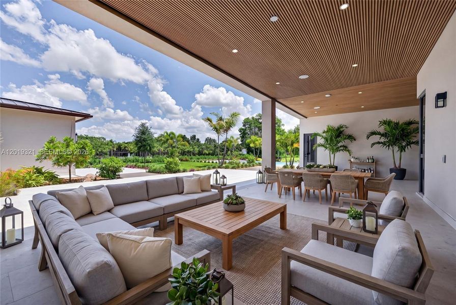 Exterior details and patio area of a home in , Southwest Ranches (Image 29).