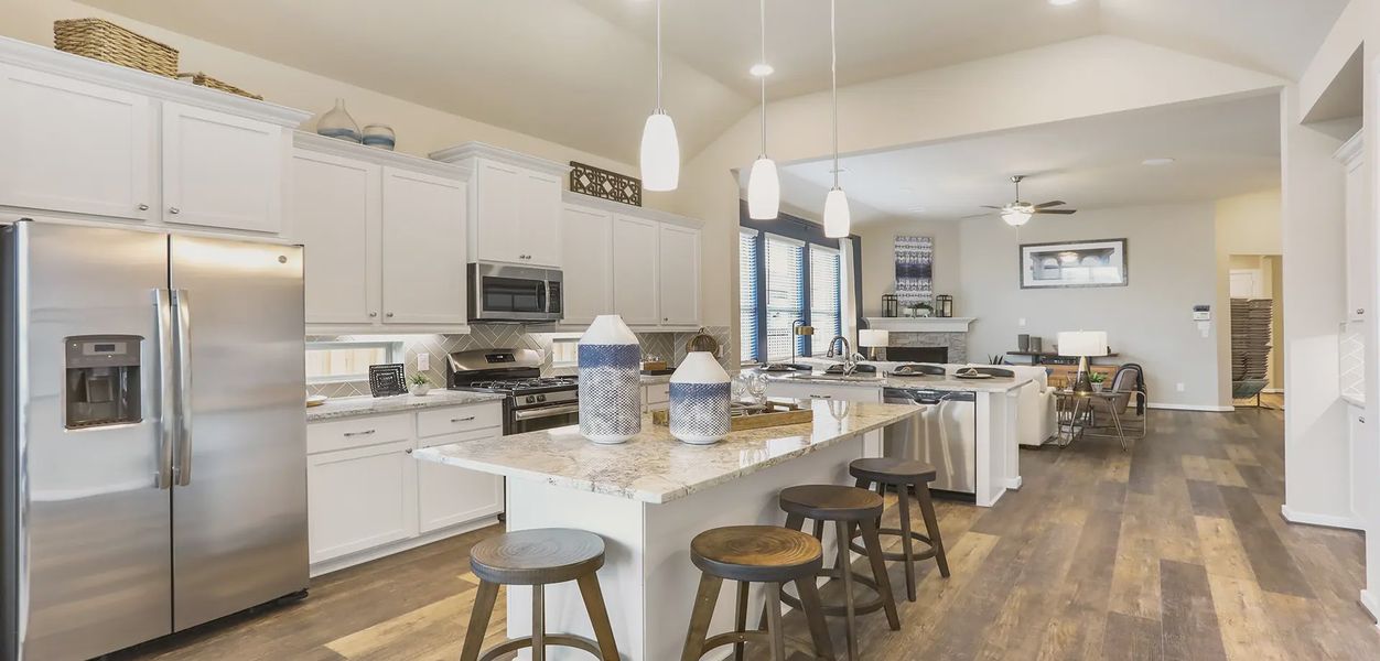Representative furnished interior of a home built from the Oakley by Chesmar Homes in Brookewater 45's, Rosenberg (Image 6).