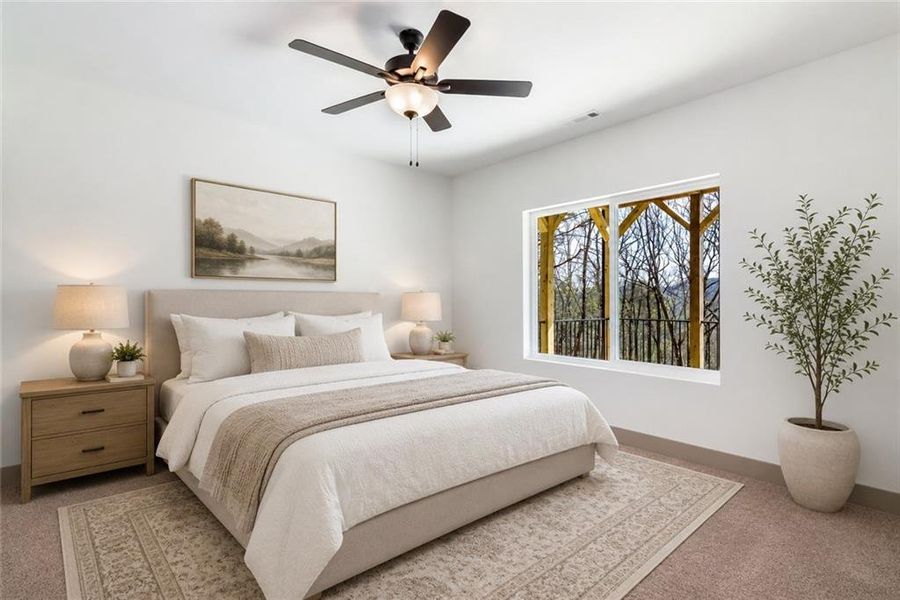 Furnished interior view inside a new home in , Ellijay (Image 11).