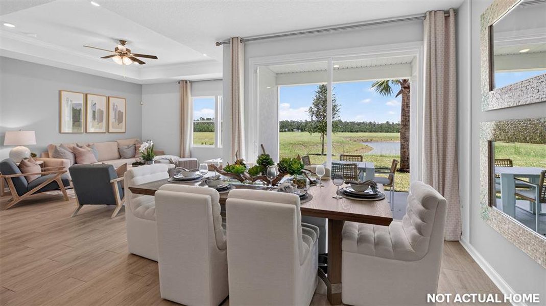 Furnished interior view inside a new home in Sawmill Branch, Palm Coast (Image 18).