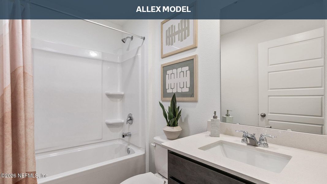 Furnished interior view inside a new home in Copes Landing, Jacksonville (Image 11).