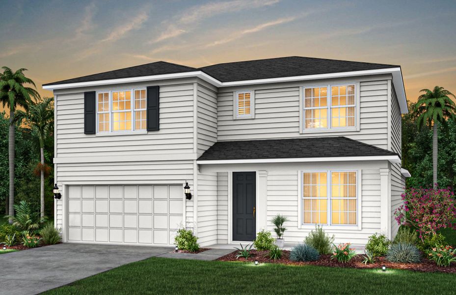 Front exterior of a new home in Double Branch, Middleburg, FL, highlighting curb appeal (Image 2). Front exterior of a new home in Double Branch, Middleburg, FL, highlighting curb appeal (Image 2).