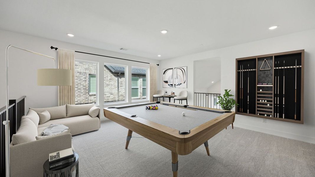 Staged Gameroom Staged Gameroom