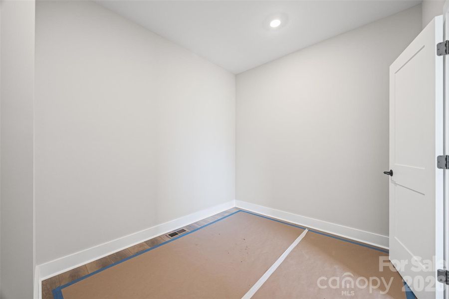 Large walk-in closet will also include built in closet system.