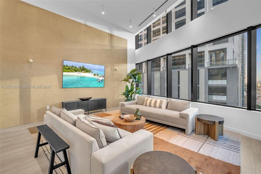 Furnished interior view inside a new home in , Miami (Image 40).