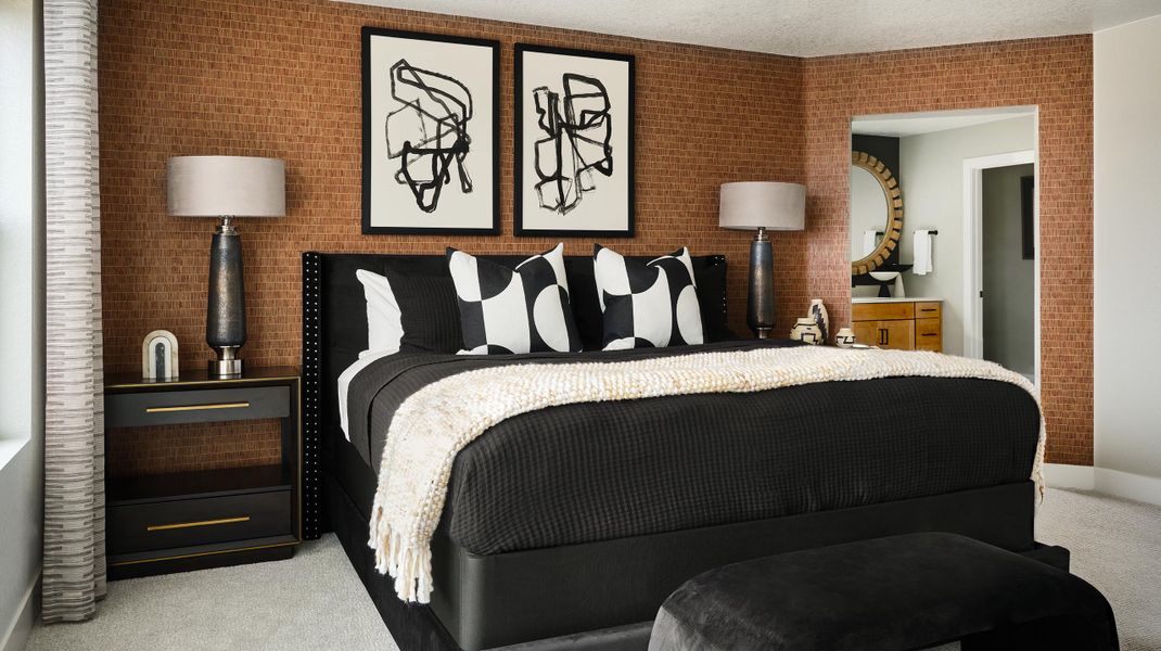 Representative furnished interior of a home built from the Roxborough by Taylor Morrison in Trailstone, Arvada (Image 18).