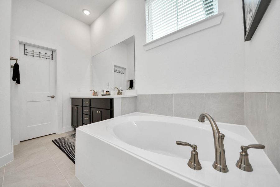 Close-up of interior finishes inside a home in Meridiana Courtyard Collection, Manvel (Image 21).