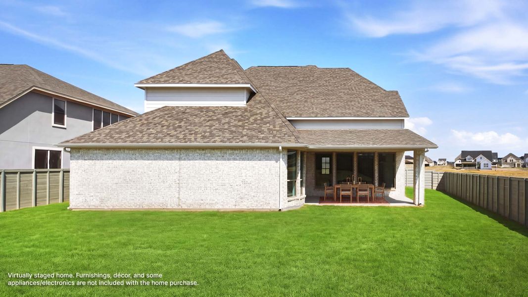 Exterior details and patio area of a home in Landmark, Denton (Image 3).