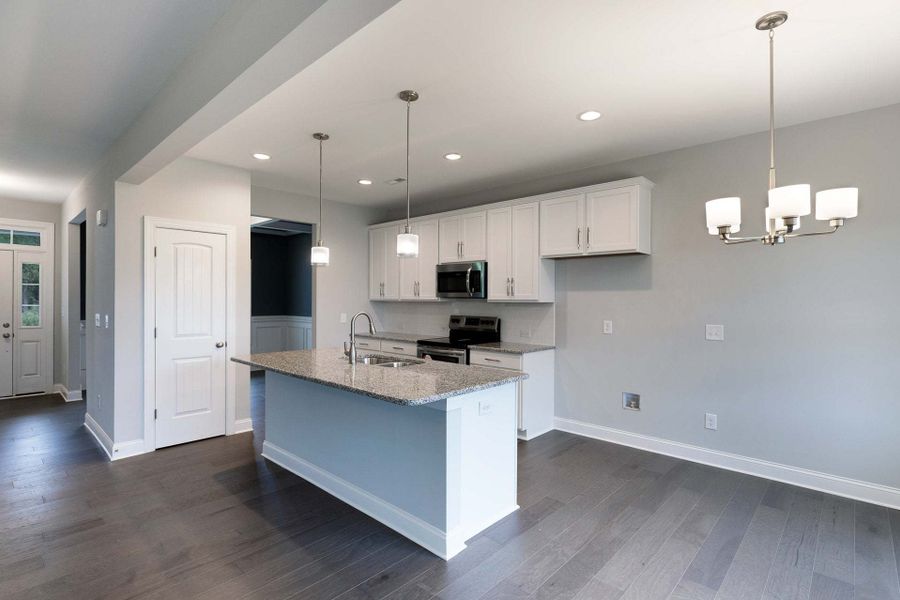 Representative furnished interior of a home built from the Clayton by Caviness & Cates Communities in Bartlett Manor, Youngsville (Image 152).