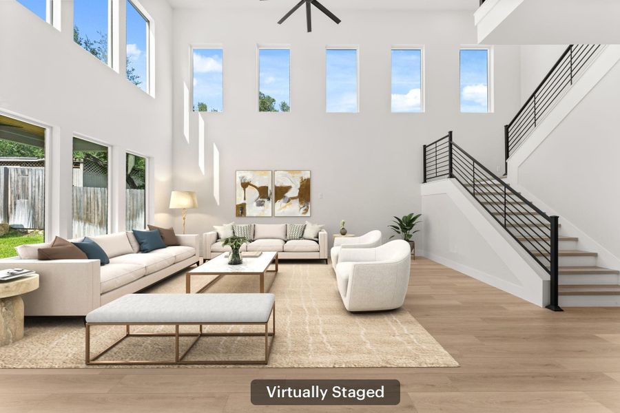 Furnished interior view inside a new home in , Leander (Image 6).