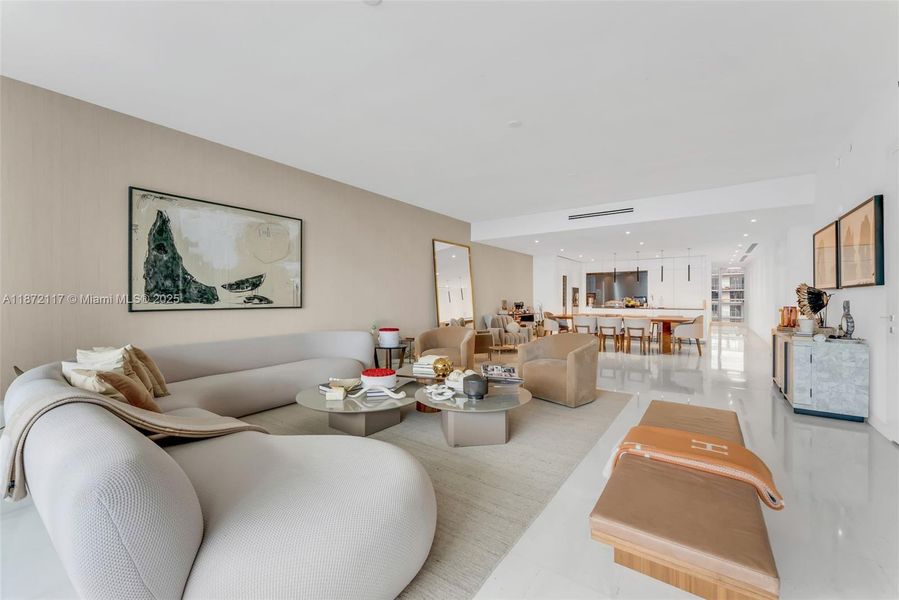 Furnished interior view inside a new home in , Miami (Image 11).