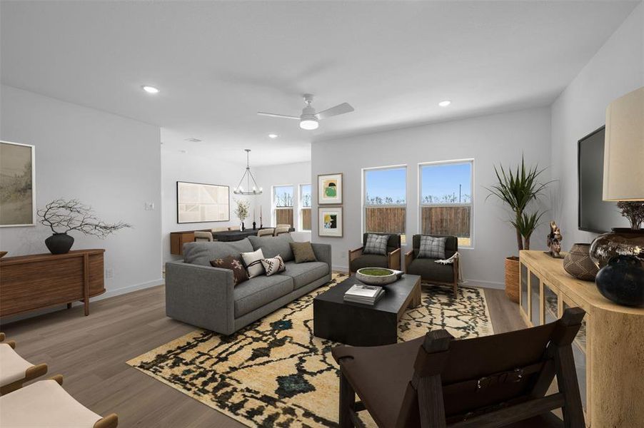 Furnished interior view inside a new home in Rolling Ridge, Van Alstyne (Image 16).