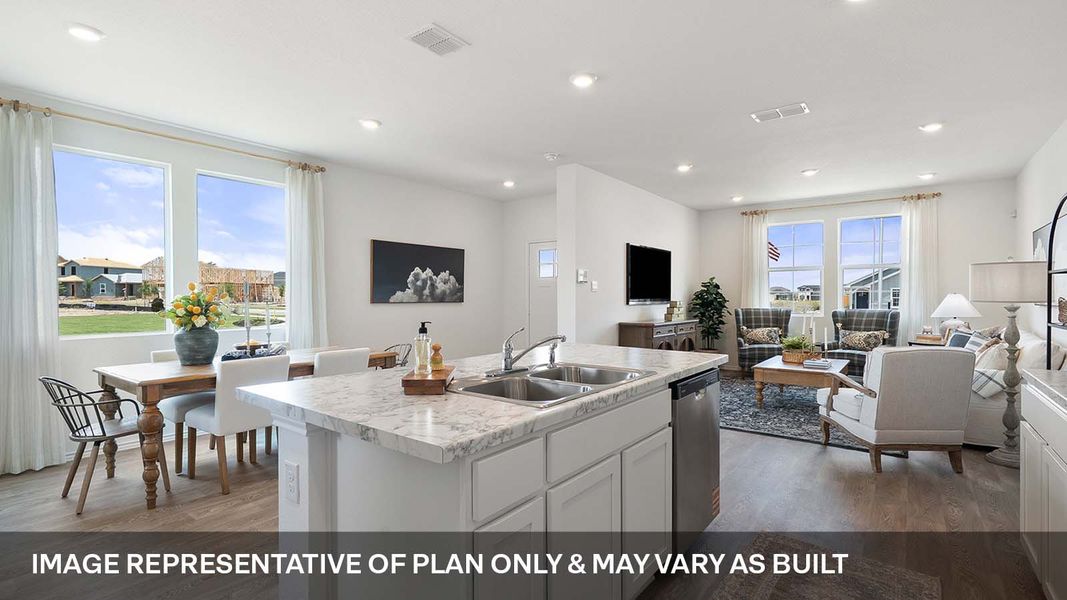 Furnished interior view inside a new home in Valverde, Bastrop (Image 7).
