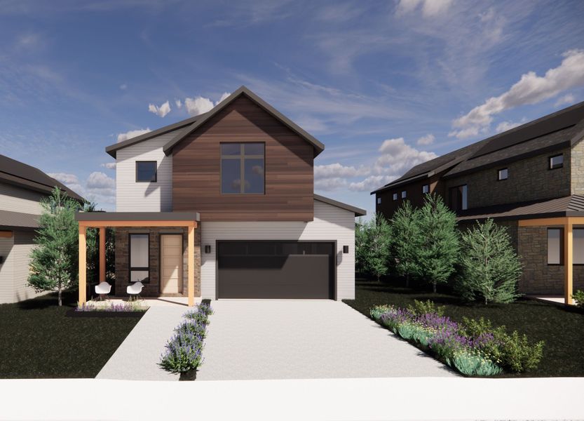 Exterior:1090 Locust Ave showcases Exterior Color Palette 3.