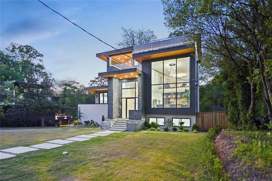 Exterior details and patio area of a home in , Atlanta (Image 3). Exterior details and patio area of a home in , Atlanta (Image 3).