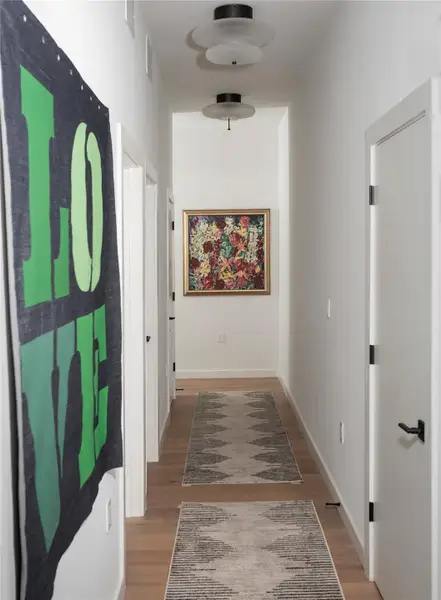 Furnished interior view inside a new home in One Oak, Austin (Image 7). Furnished interior view inside a new home in One Oak, Austin (Image 7).