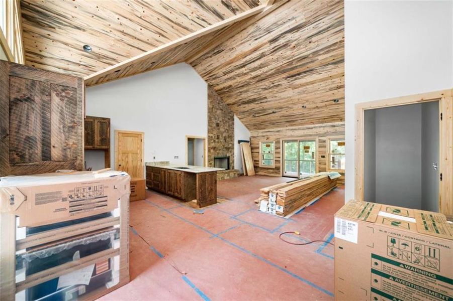 In-progress construction of a new home in , Ellijay, GA (Image 31).