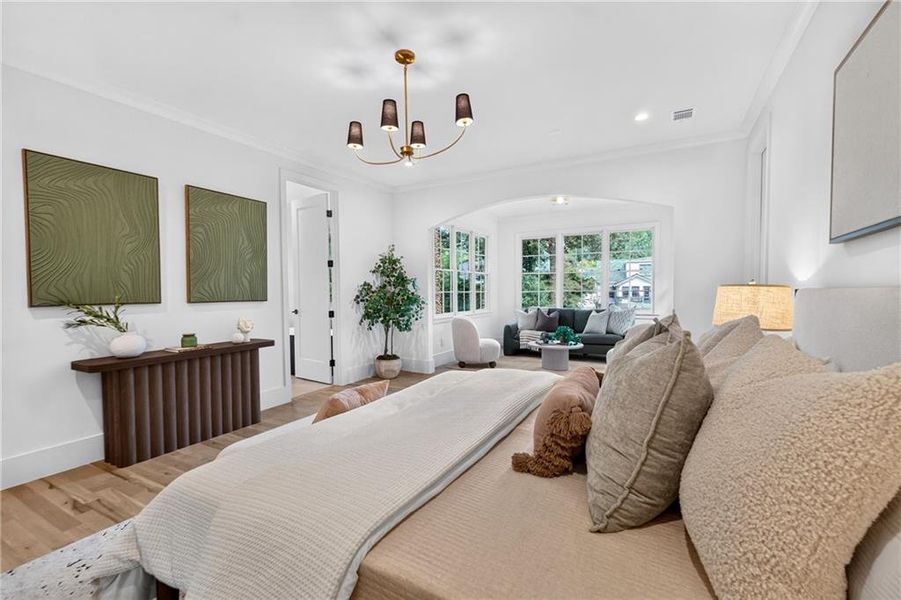 Furnished interior view inside a new home in , Atlanta (Image 10).