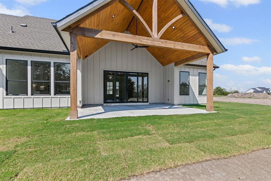 Front exterior of a new home in , Caddo Mills, TX, highlighting curb appeal (Image 18).