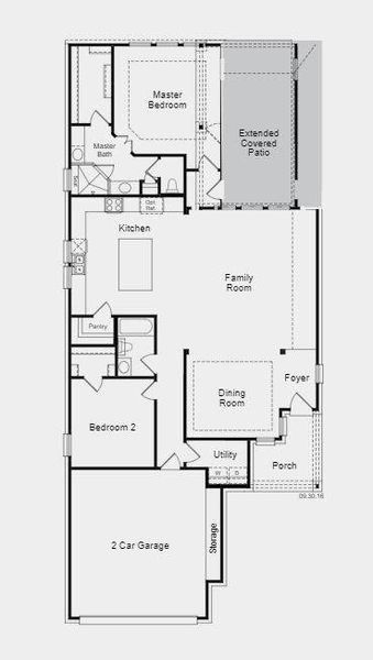 Structural options added to 3200 Bartoli Gardens include: 5' garage side storage and extended covered patio.