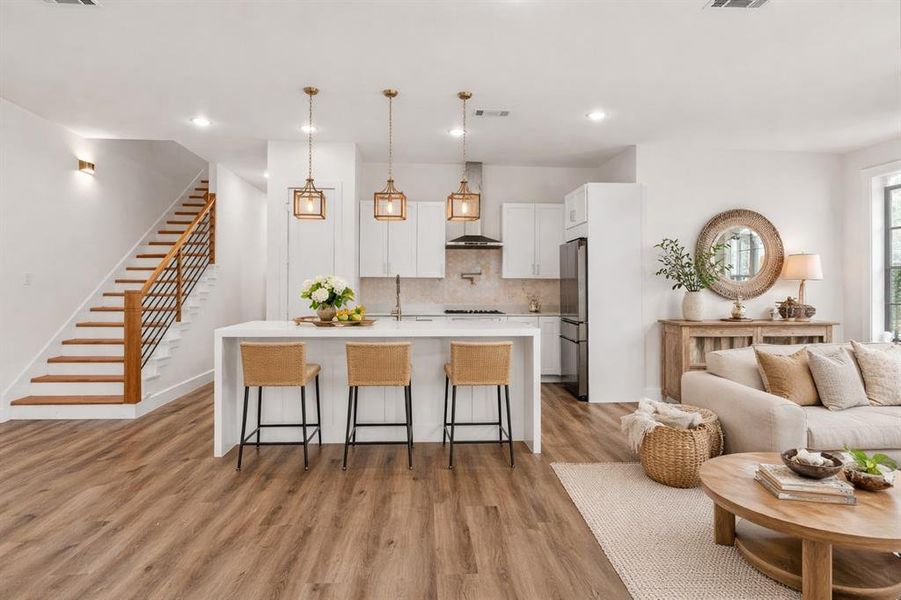 Furnished interior view inside a new home in , Dallas (Image 7). Furnished interior view inside a new home in , Dallas (Image 7).