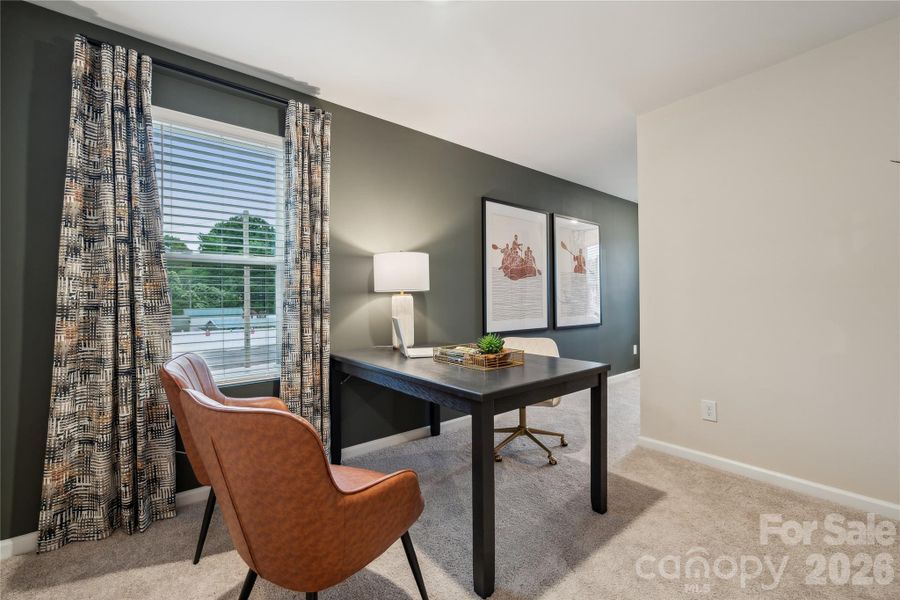 Furnished interior view inside a new home in Nichols Landing, Charlotte (Image 9).