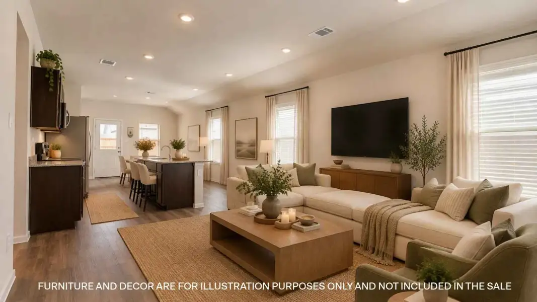 Furnished interior view inside a new home in Midtown Reserve, College Station (Image 14).