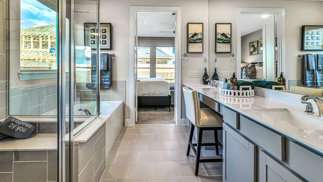 Furnished interior view inside a new home in Avalon at Cypress, Cypress (Image 25).