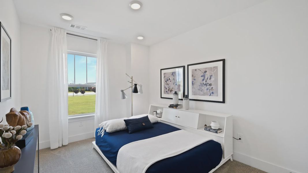 Carpeted secondary bedroom offering warmth and everyday comfort of The Churchill Design