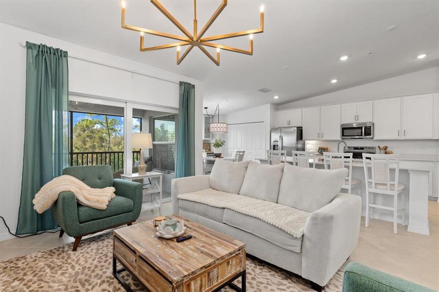 Furnished interior view inside a new home in Heritage Landing, Punta Gorda (Image 28).