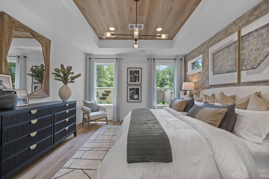 Furnished interior view inside a new home in The Highlands, Porter (Image 38).